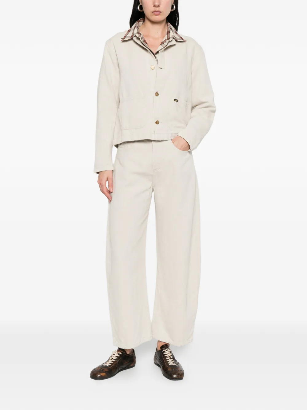  Iois Rinse Button-up Jacket - Neutrals 