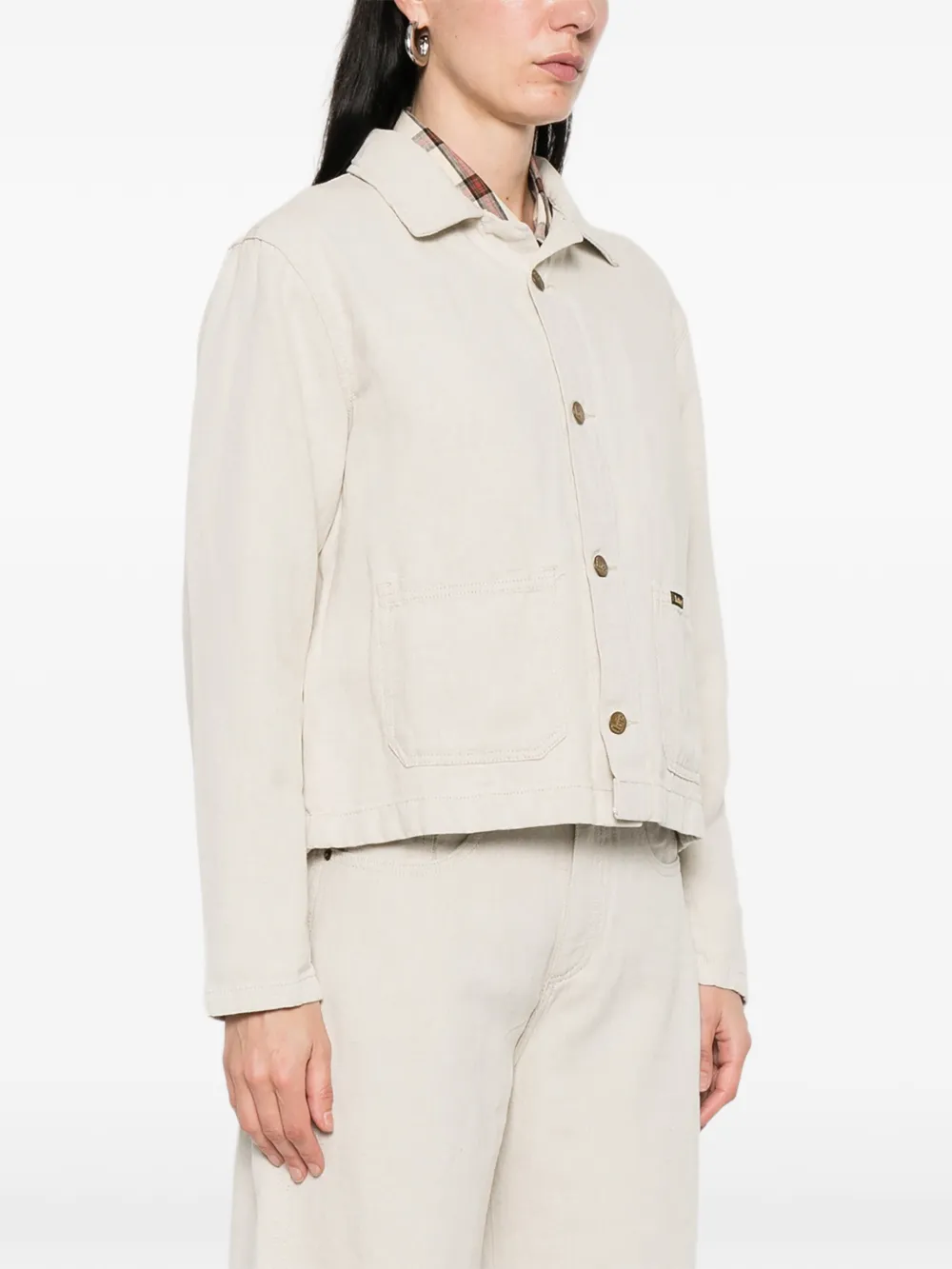  Iois Rinse Button-up Jacket - Neutrals 