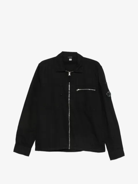 C.P. Company cotton/linen Lens zip overshirt