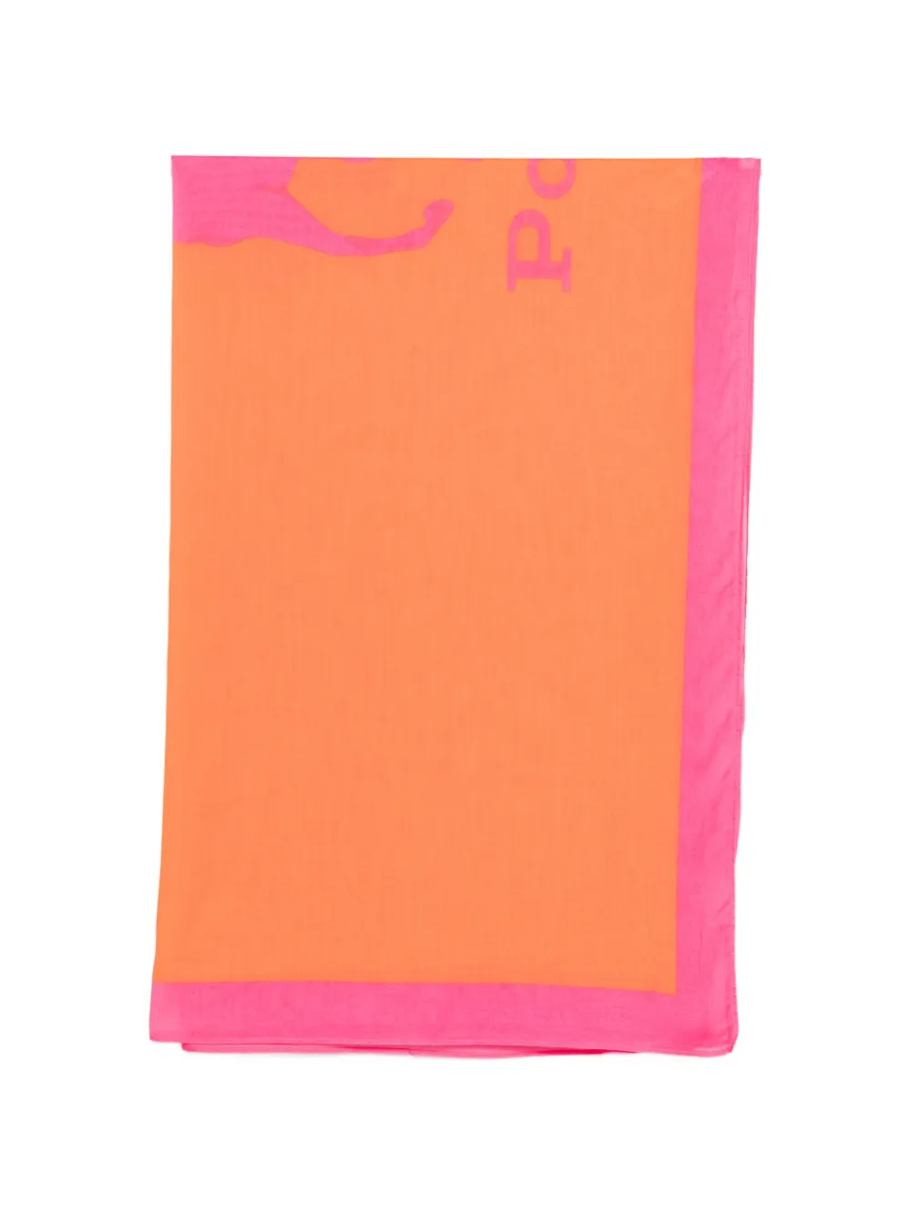 Polo Ralph Lauren logo-print pareo - Orange