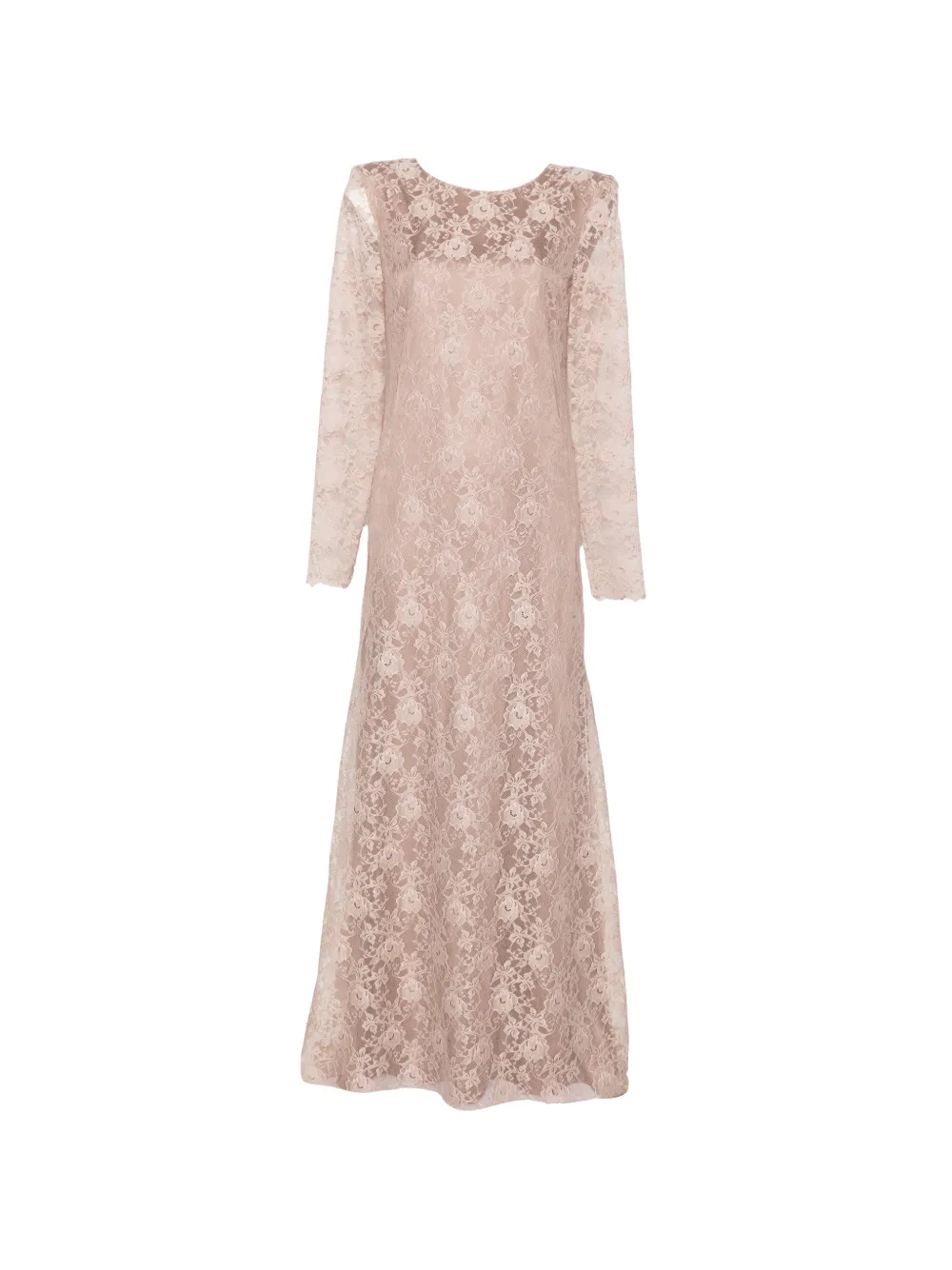 D.Exterior lace maxi dress - Brown