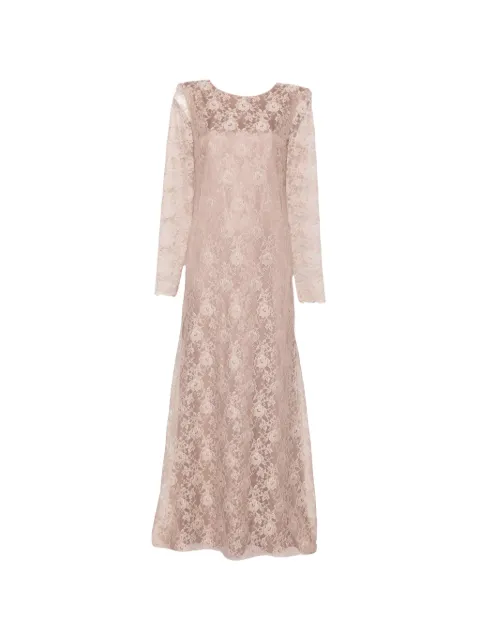 D.Exterior lace maxi dress