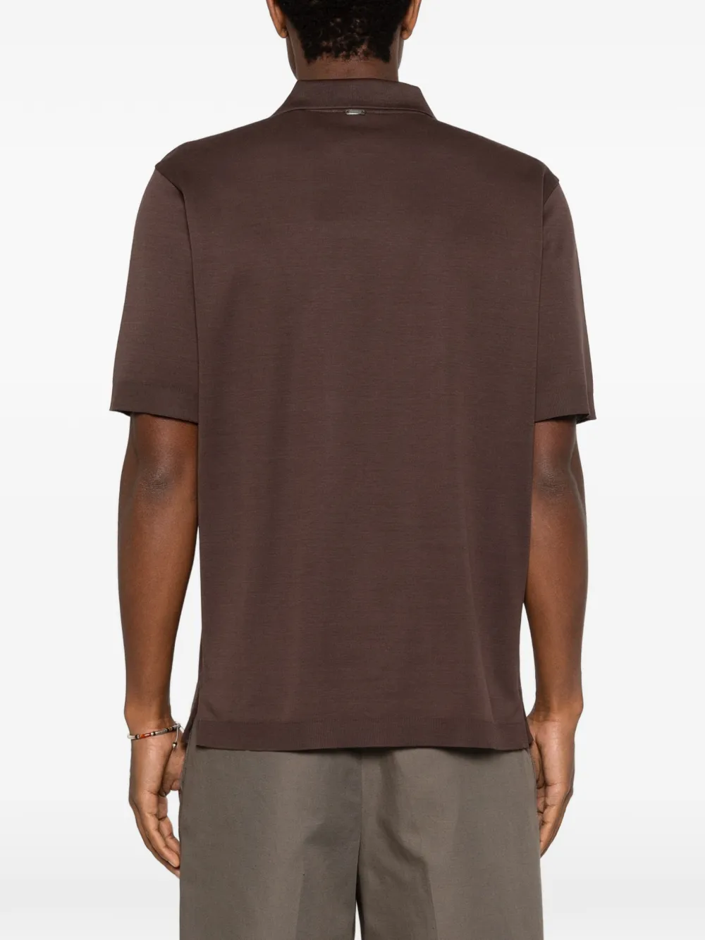 Herno Poloshirt met korte mouwen Bruin