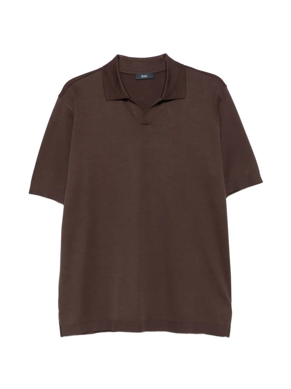 Herno short-sleeve polo shirt - Marrone