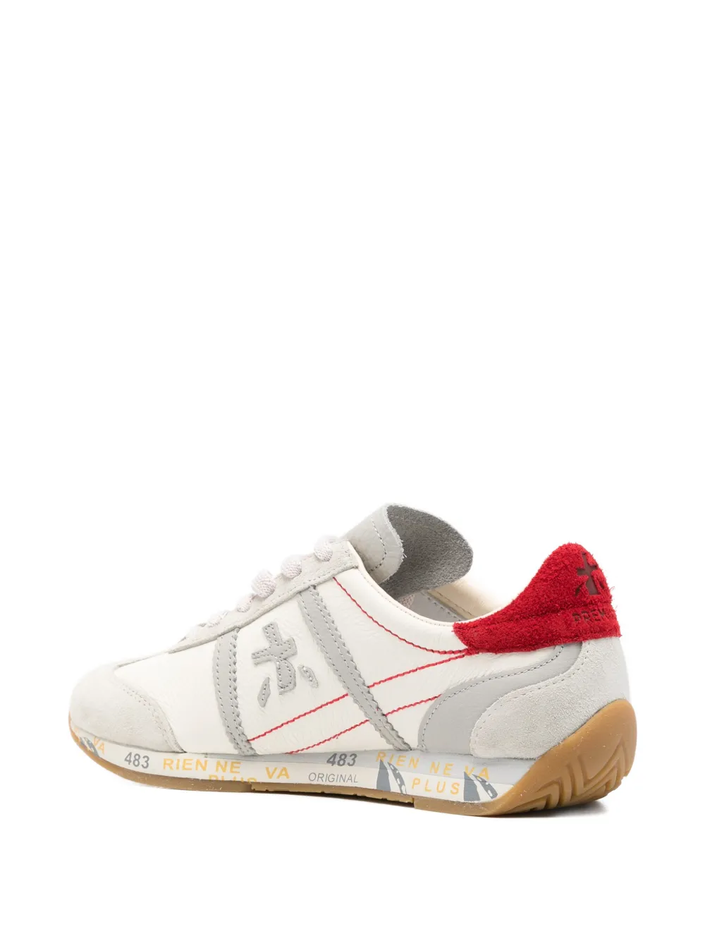 Premiata Jackyx panelled sneakers Beige