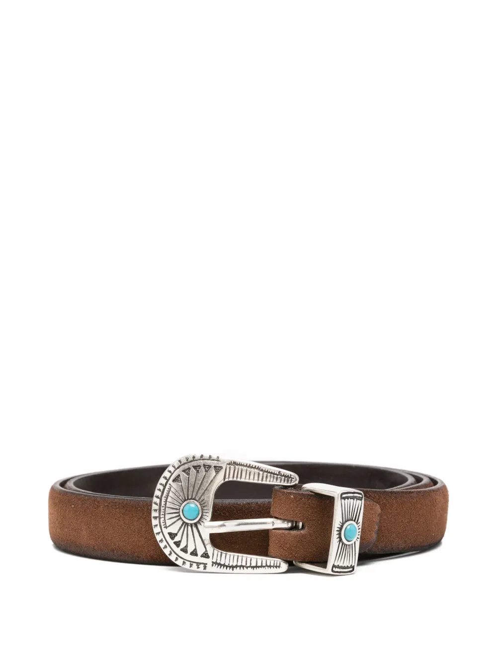 ALBERTO LUTI embellished belt - Marrone