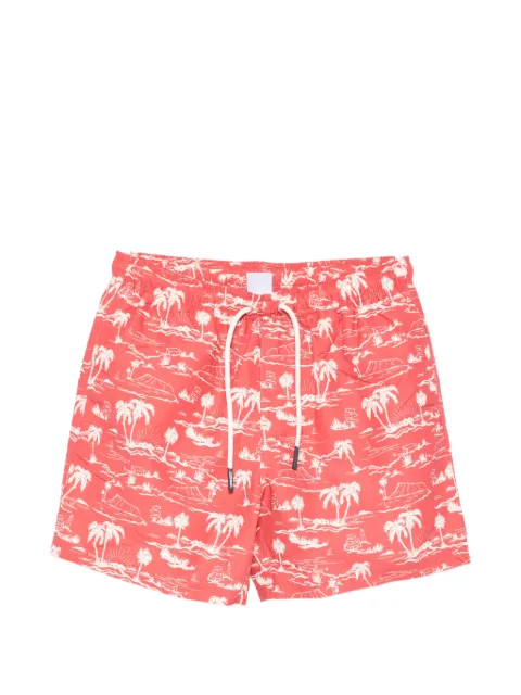 Sebago tropical-print drawstring swim shorts