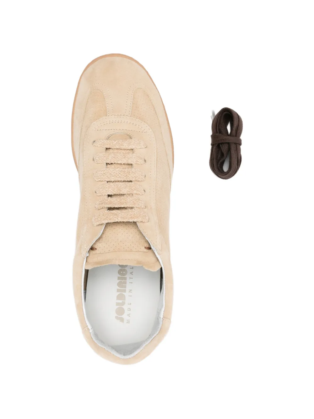 SOLDINI80 Akira geperforeerde sneakers Beige