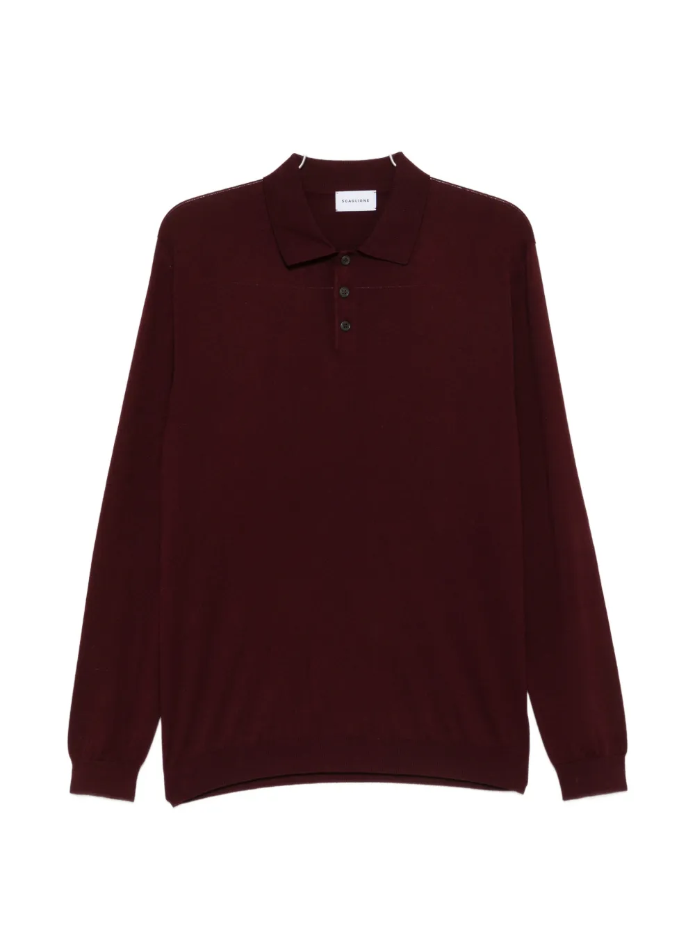 SCAGLIONE buttoned polo shirt - Rot