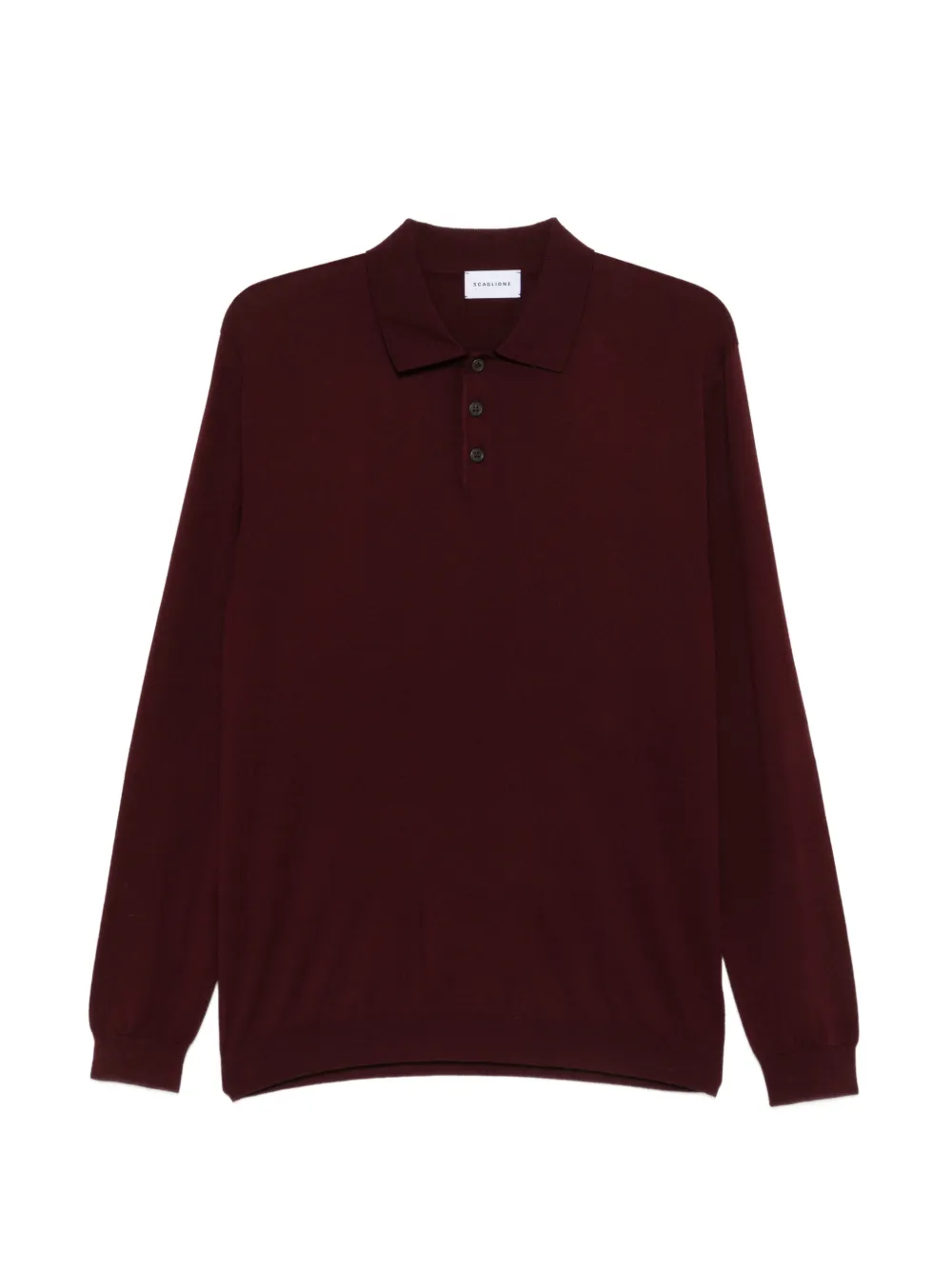 SCAGLIONE buttoned polo shirt - Rosso