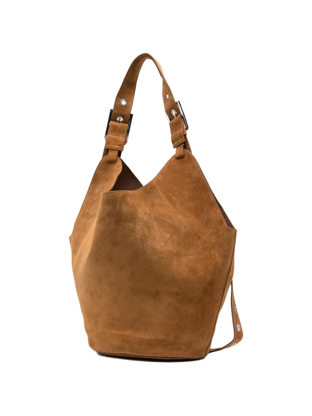  Dondup Big Suede Shoulder Bag - Brown 