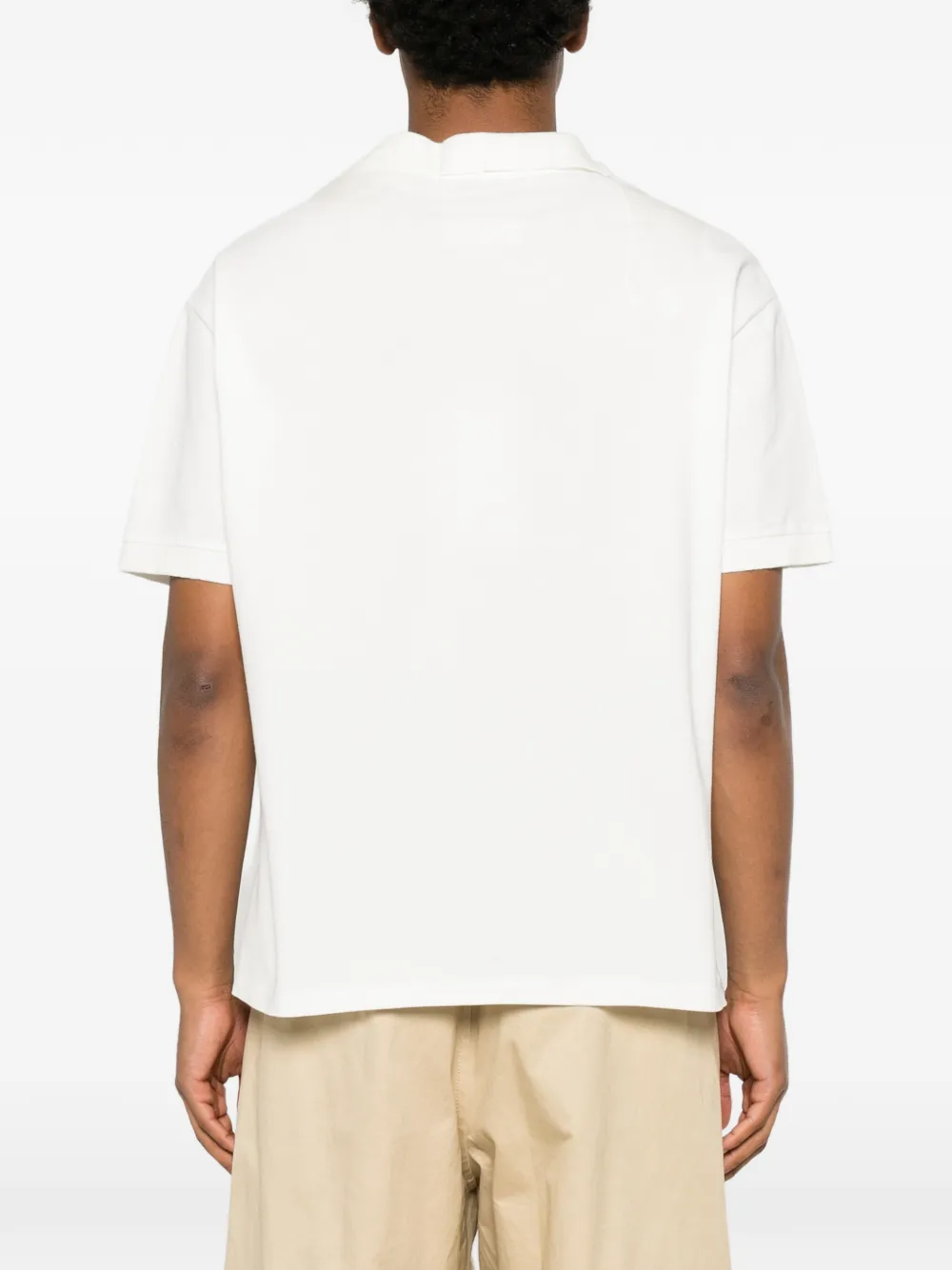 Maison Margiela T-shirt met V-hals Wit