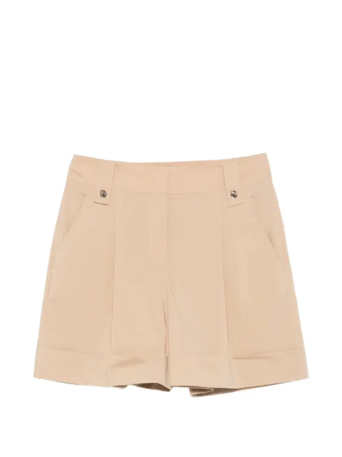 LIU JO pleated-detail button-embellished shorts