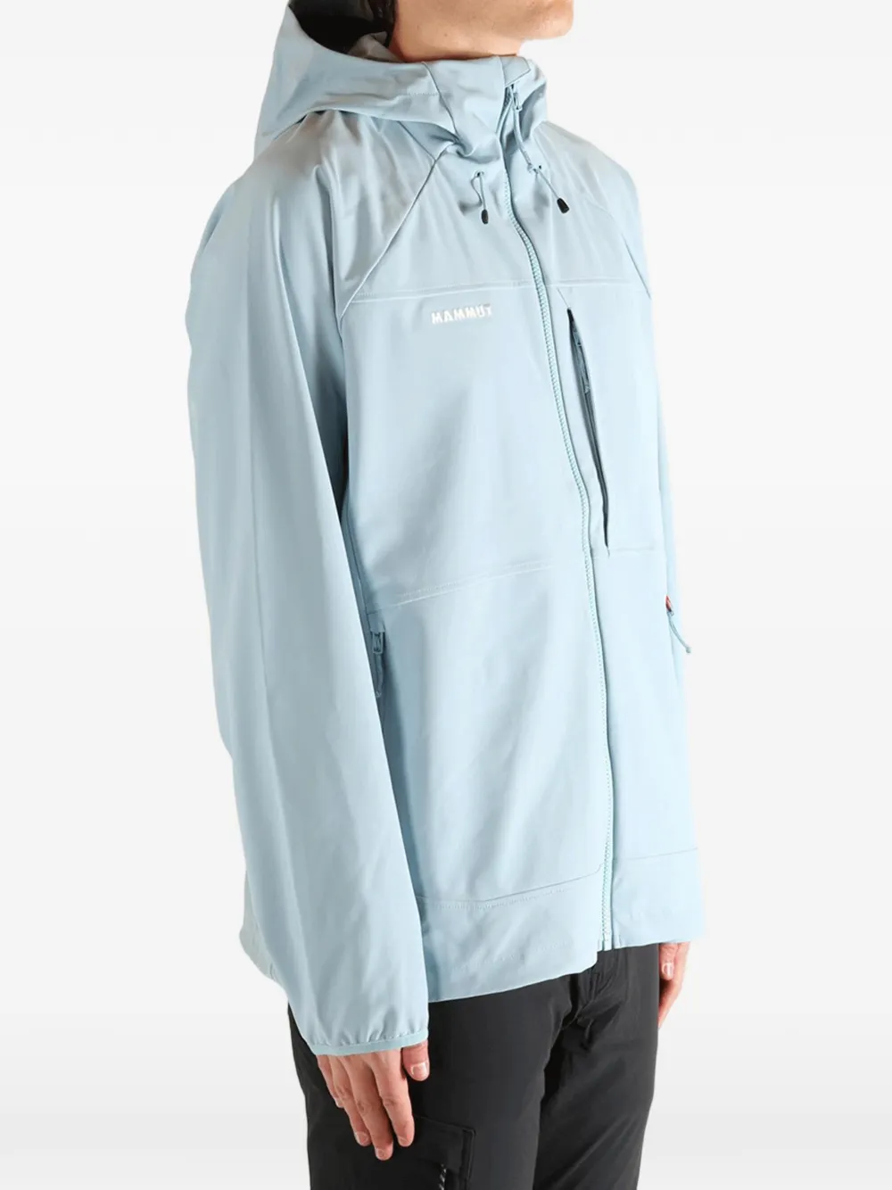 Mammut Jack met raglan mouwen en capuchon Blauw