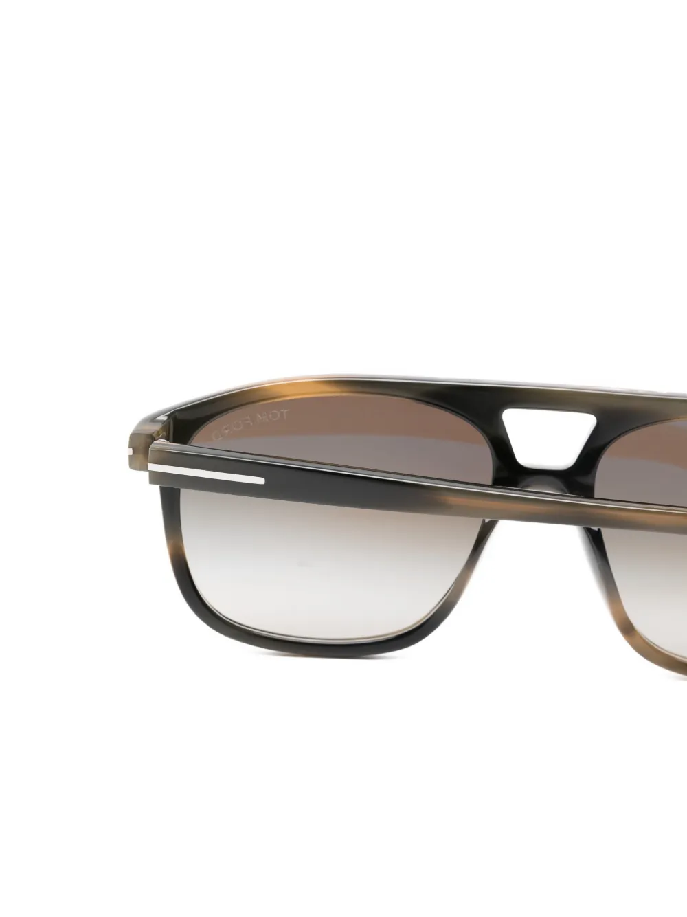 TOM FORD Eyewear Brianna zonnebril met piloten montuur Bruin