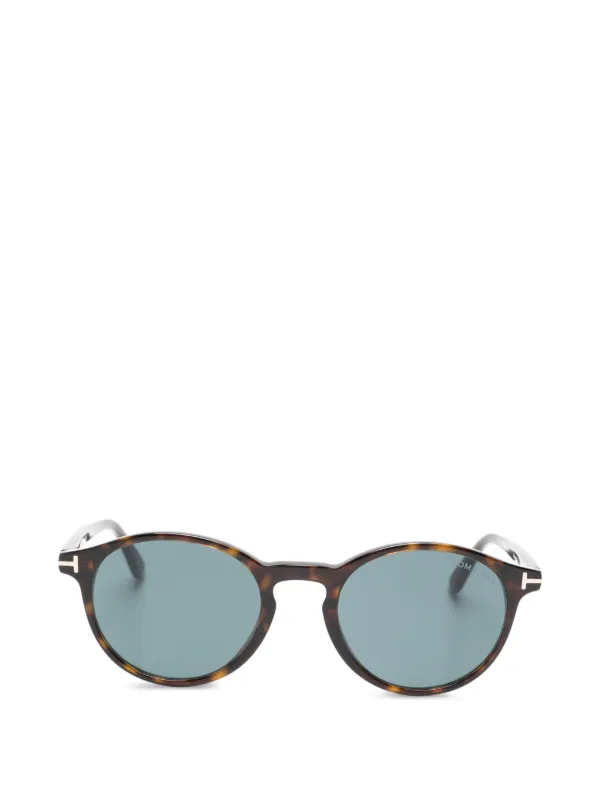 TOM FORD ラウンドサングラス ブラウンレンズ TOM FORD Eyewear ラウンドフレーム サングラス | ブラウン | FARFETCH JP