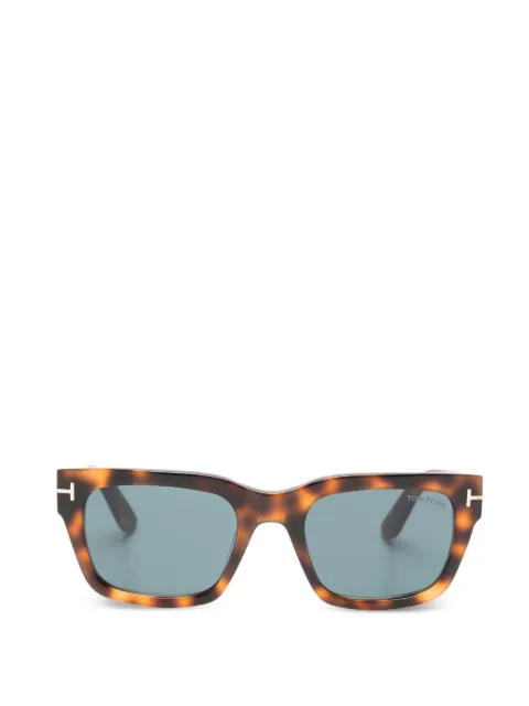 TOM FORD Eyewear gafas de sol rectangulares con ribete metalizado