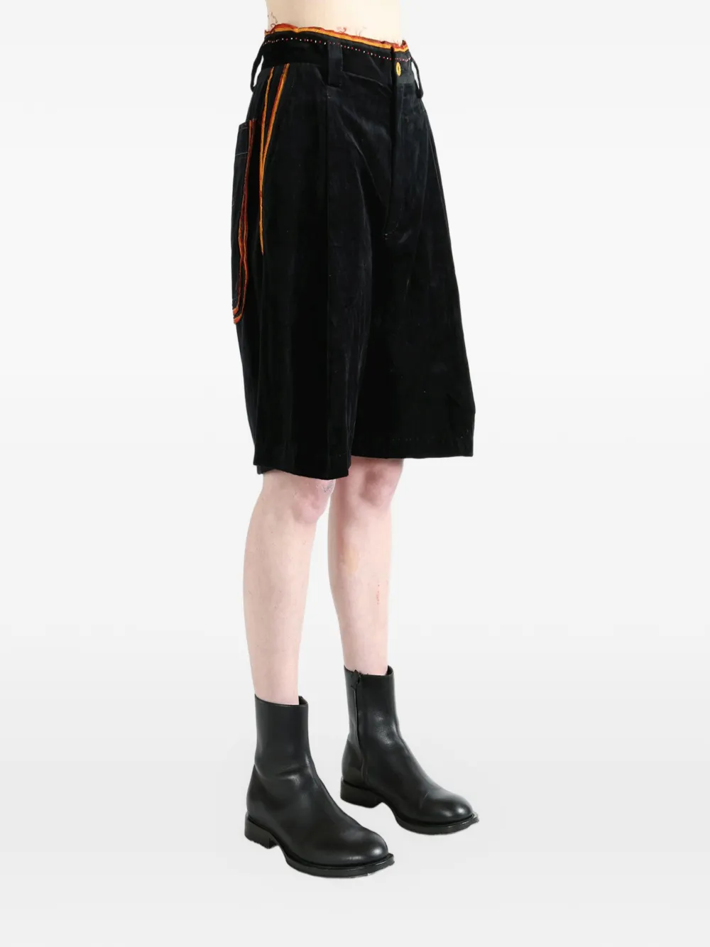  Communs Velour Shorts - Black 
