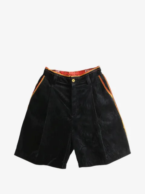 COMMUNS velour shorts