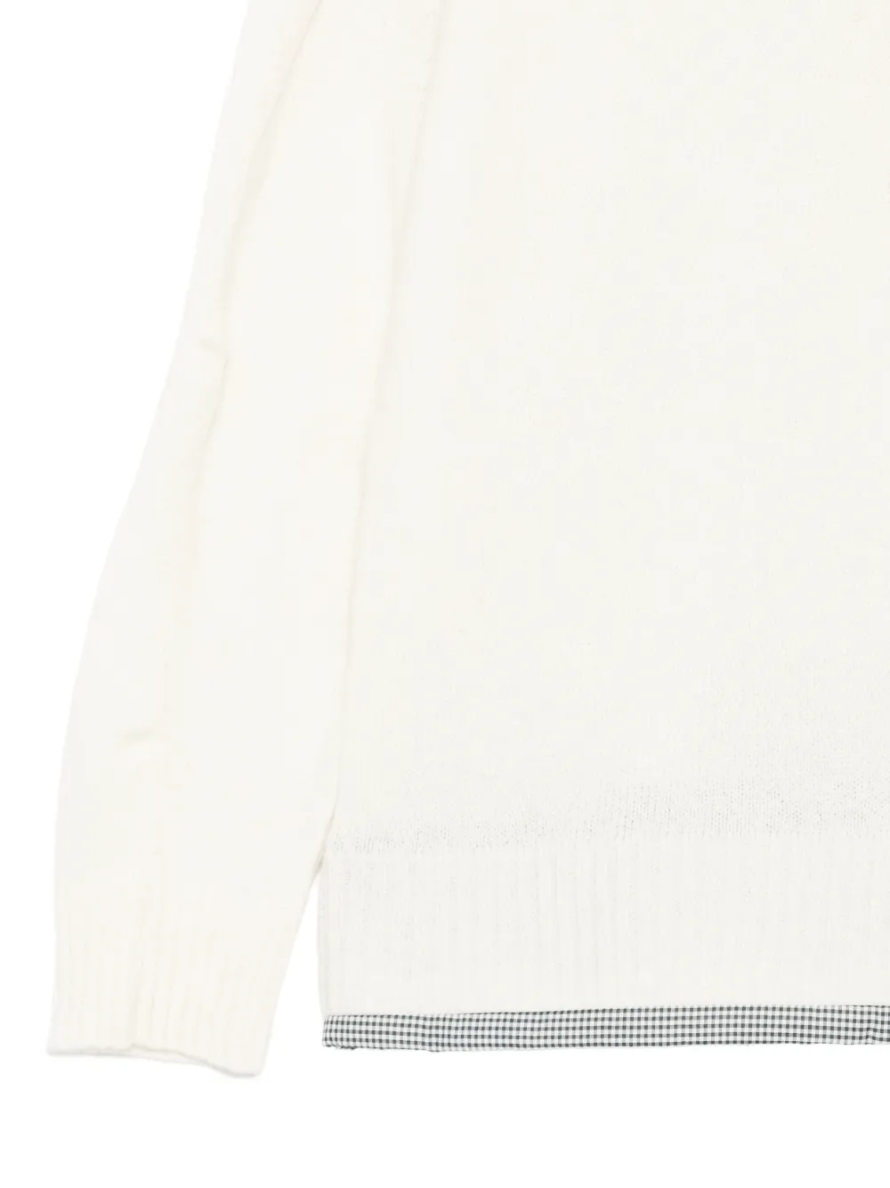 Undercover Trui met geruite afwerking Beige