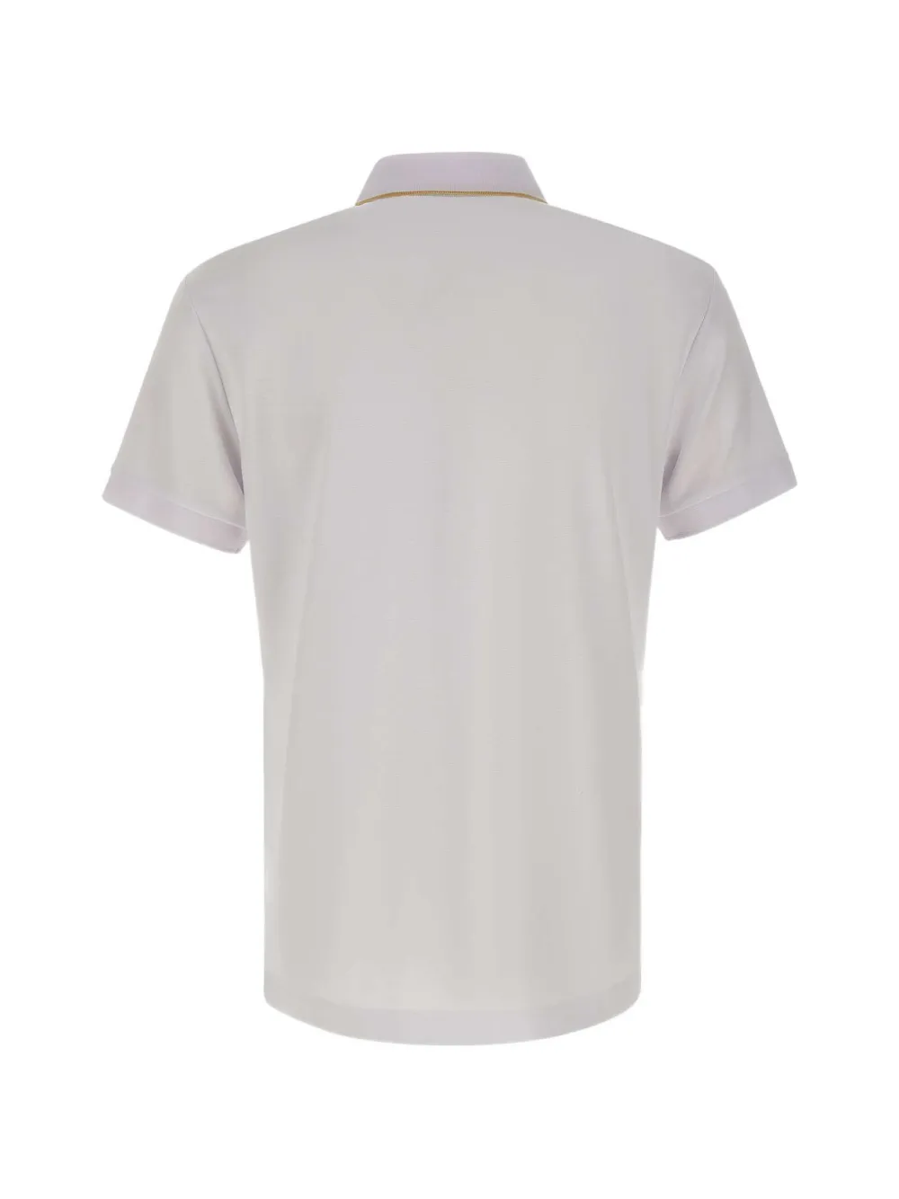 Ea7 Emporio Armani Poloshirt met logodetail en rits Wit