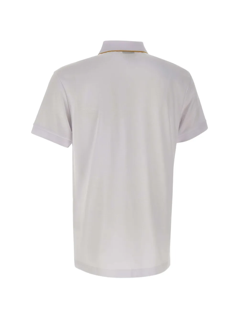 Ea7 Emporio Armani Poloshirt met logodetail en rits Wit