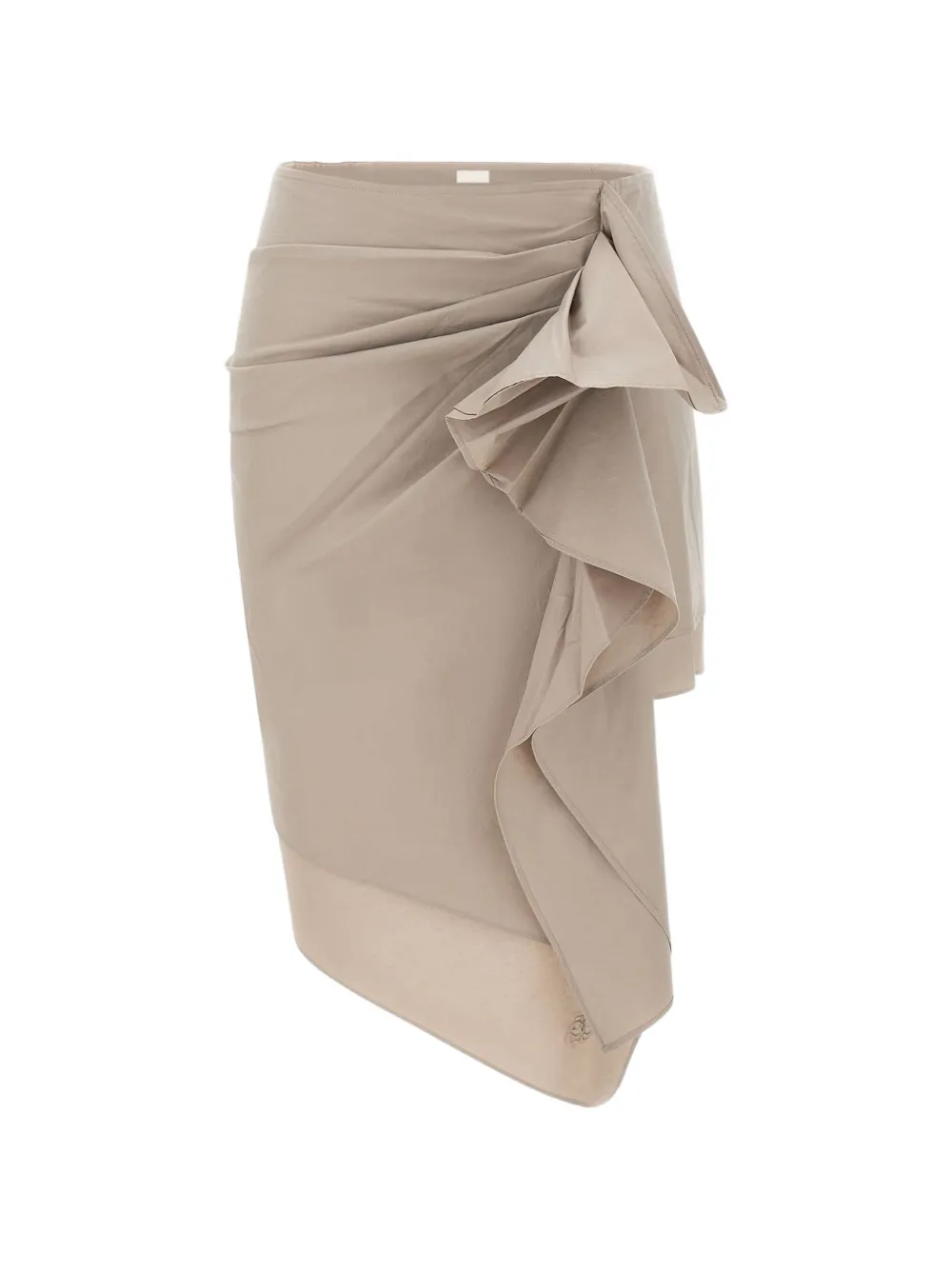 The Garment Cyprus asymmetric draped skirt - Toni neutri
