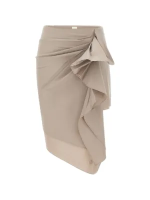 High-waisted Ruffled Skirt