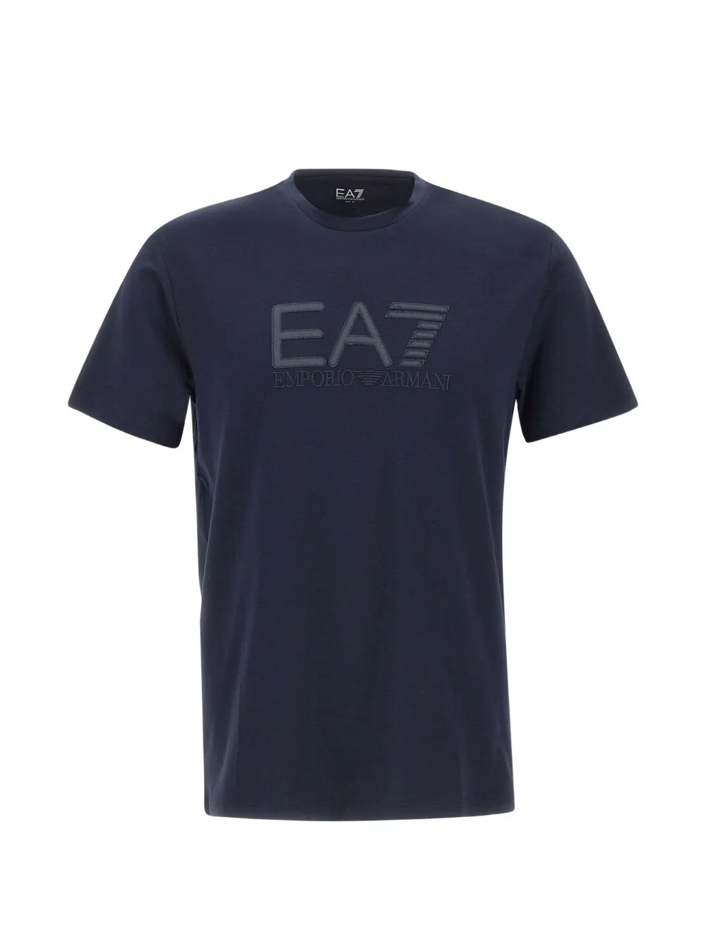 Ea7 Emporio Armani embroidered-logo T-shirt - Blau