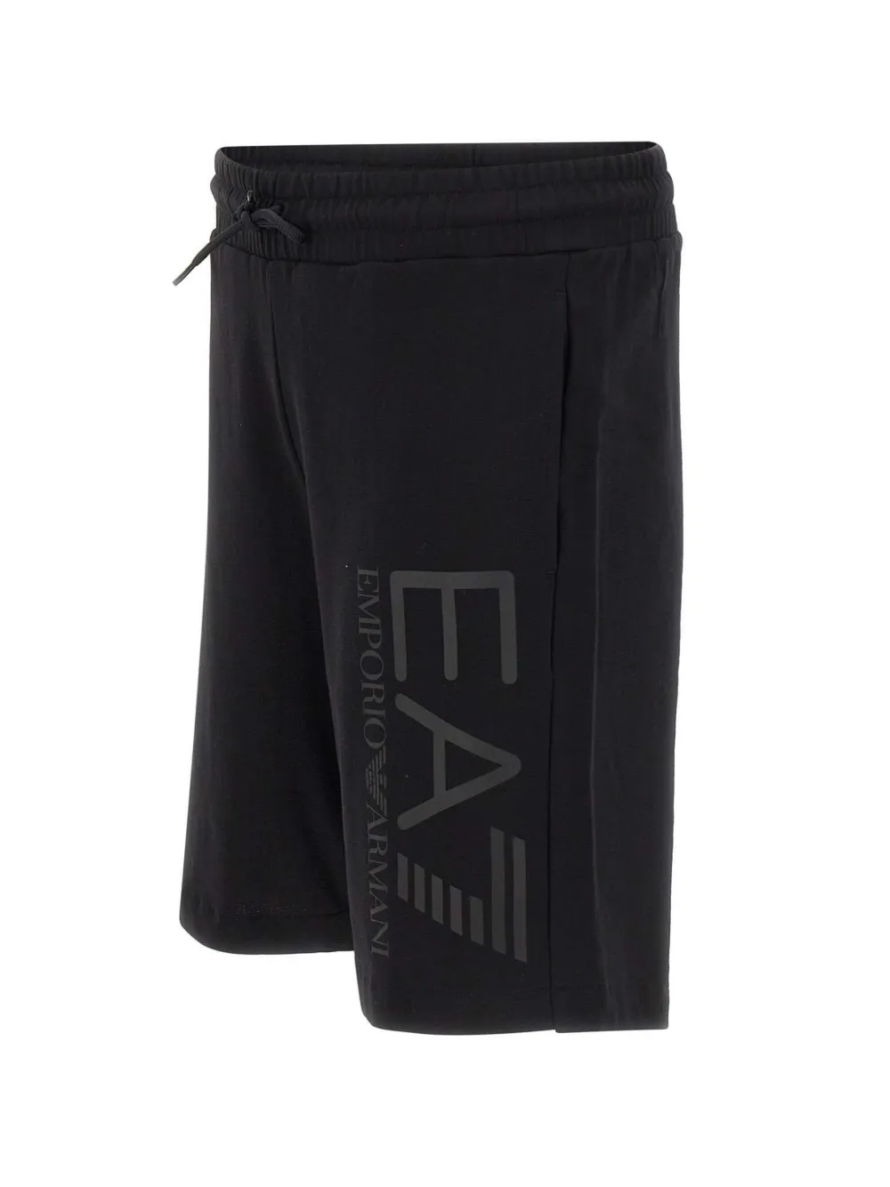 Ea7 Emporio Armani Core Identity elastische shorts met logo Zwart