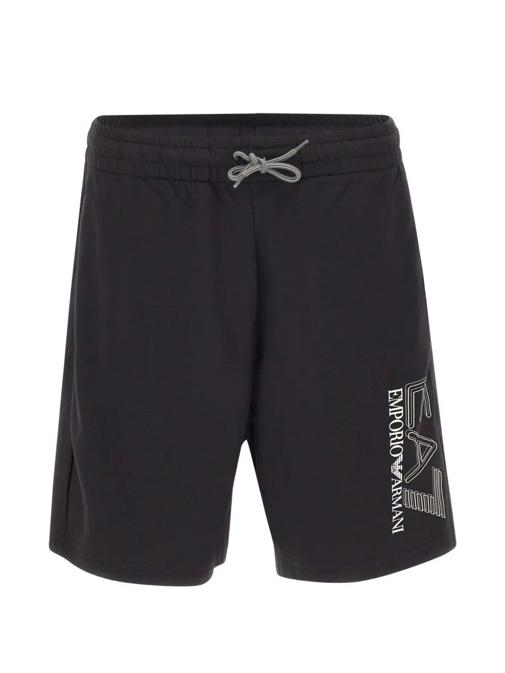 Ea7 Emporio Armani Visibility drawstring logo shorts - Nero