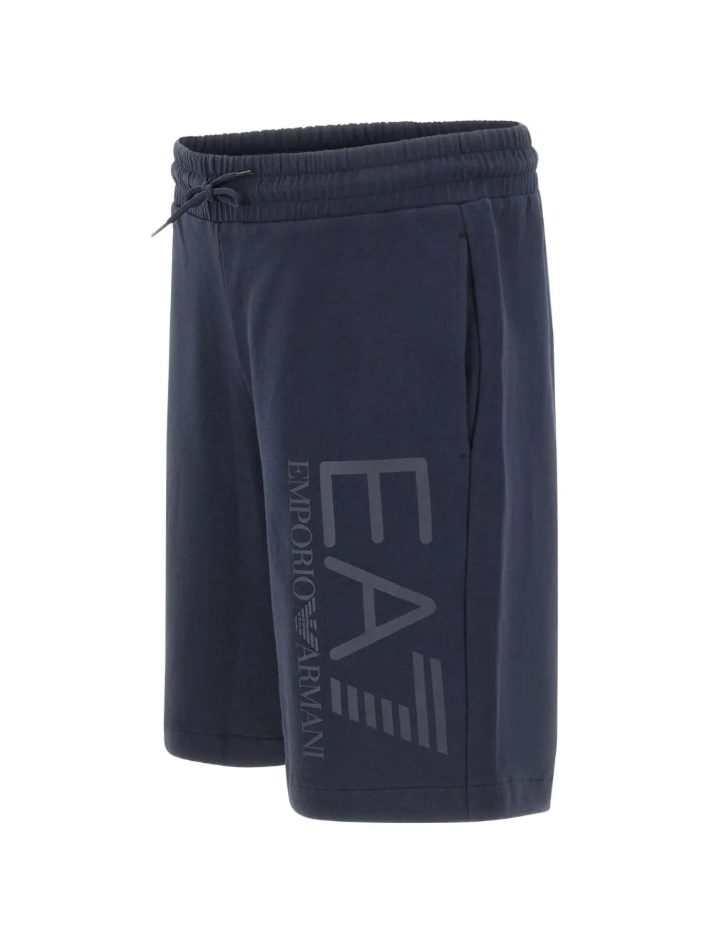 Ea7 Emporio Armani Core Identity shorts met trekkoord en logo Blauw