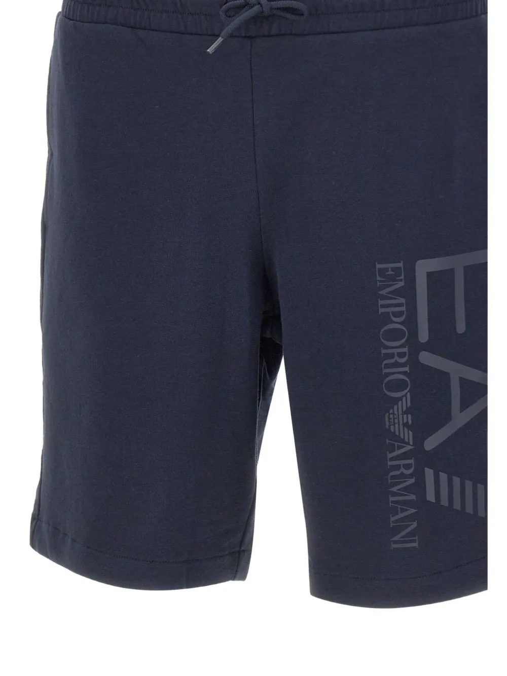 Ea7 Emporio Armani Core Identity shorts met trekkoord en logo Blauw