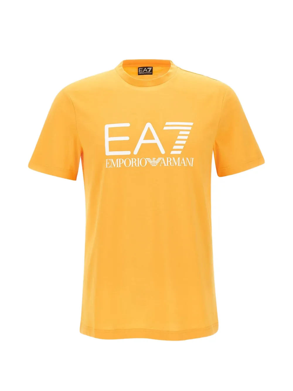 Ea7 Emporio Armani logo-print crew-neck T-shirt - Arancione