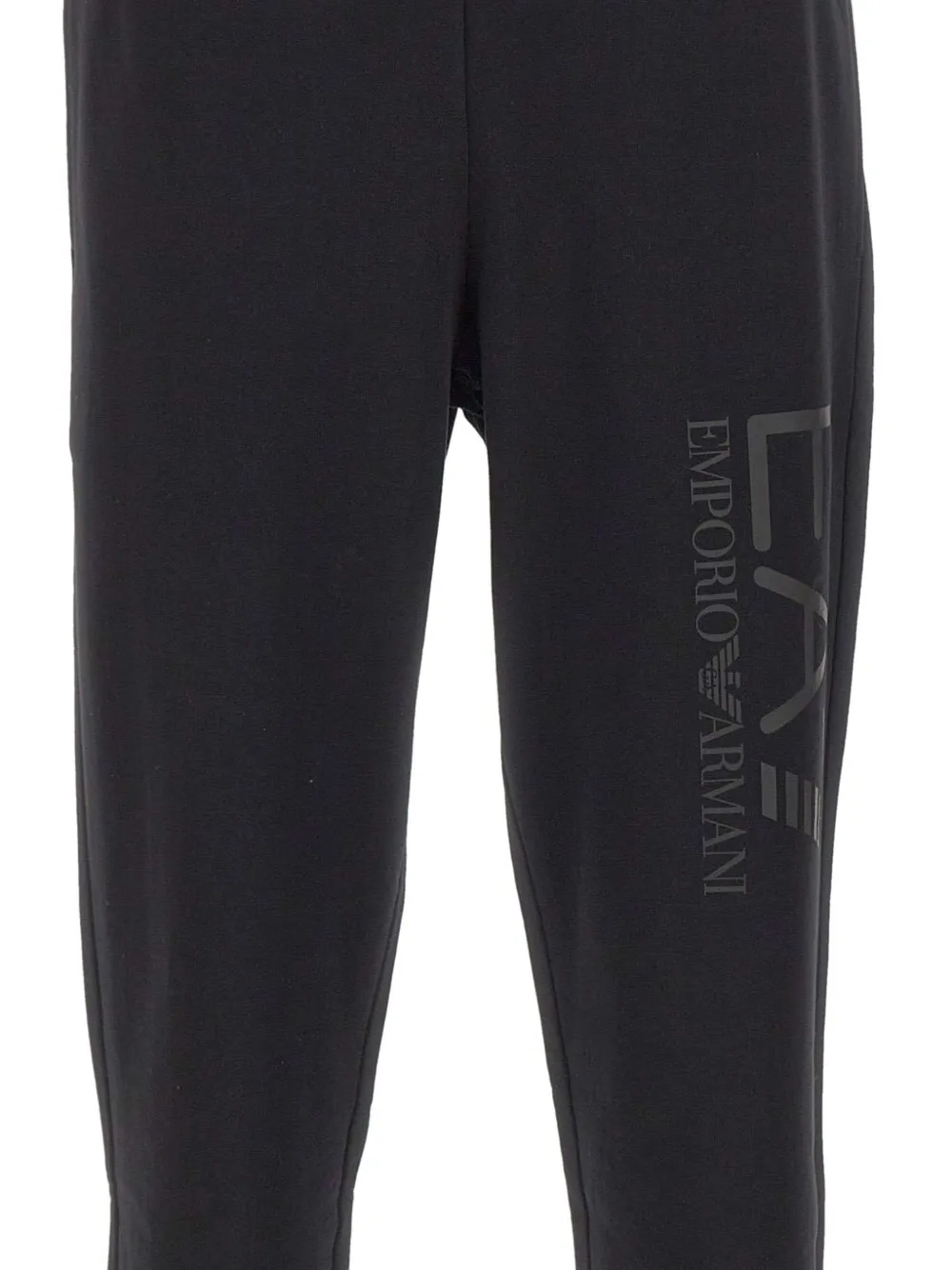 Ea7 Emporio Armani Core Identity broek met elastische tailleband en logoprint Zwart