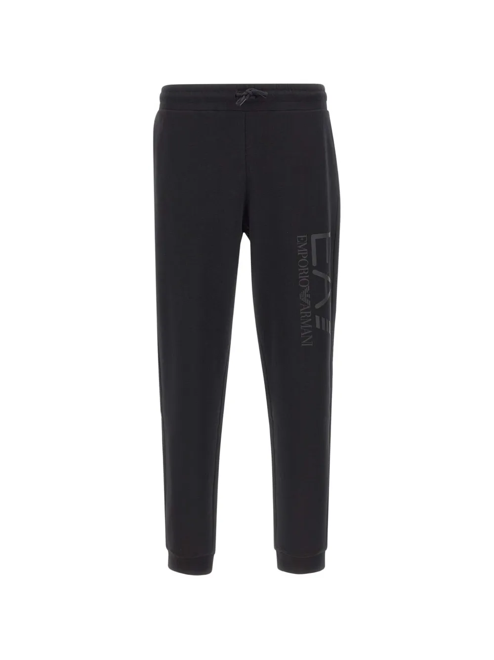 Ea7 Emporio Armani Core Identity elasticated-waistband logo-print trousers - Nero