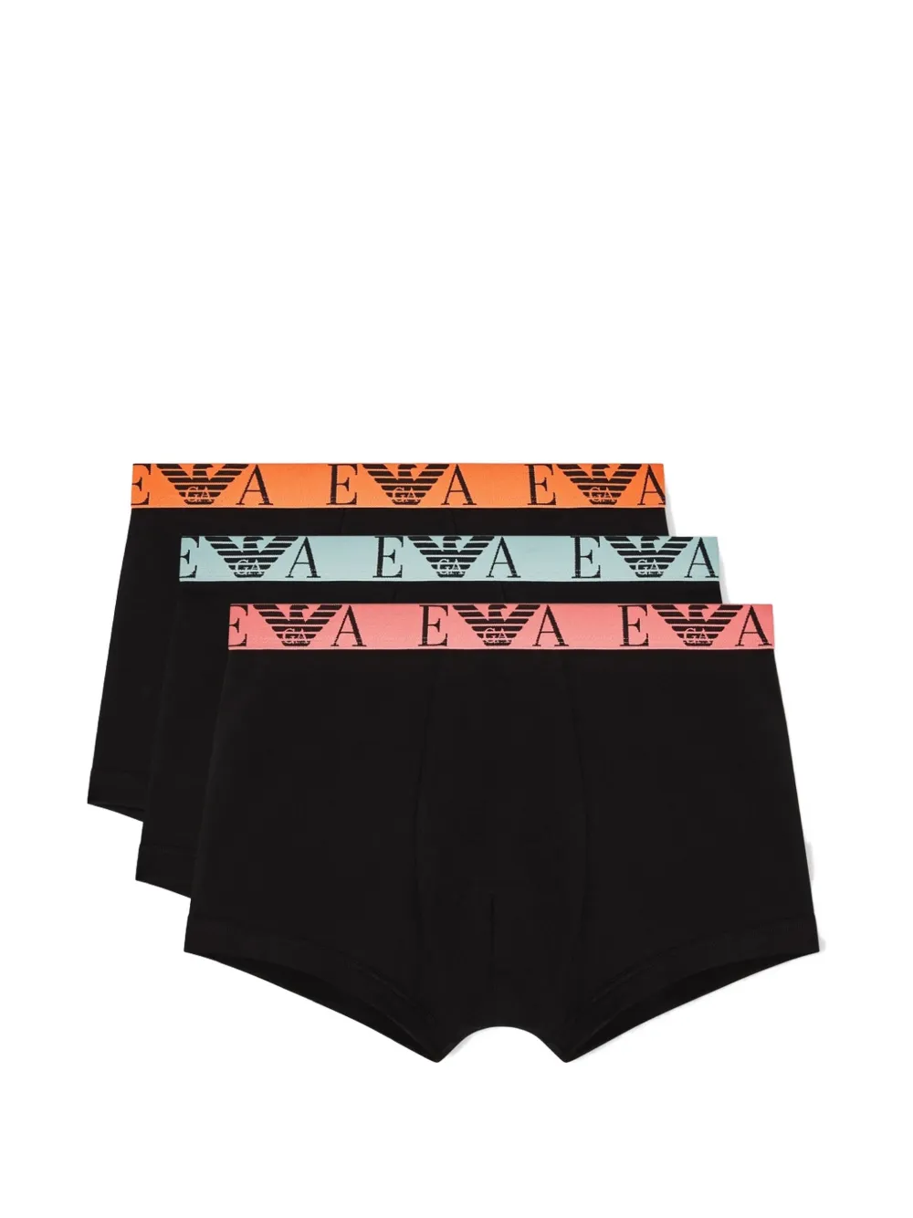 Emporio Armani elastic band logo boxers set of three - Nero