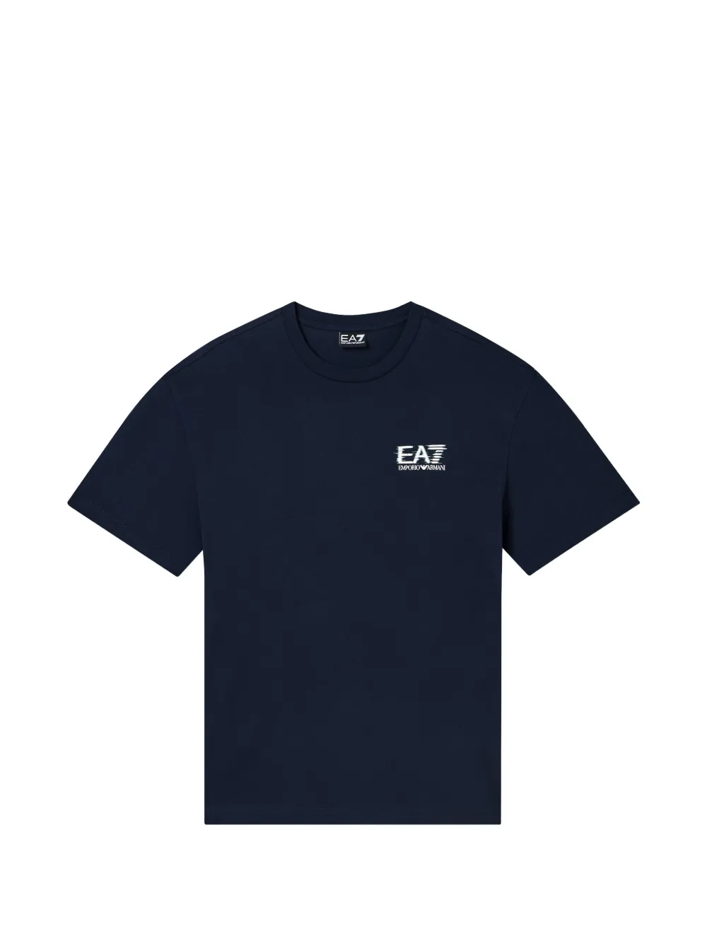 Ea7 Emporio Armani T-shirt met logoprint met ronde hals Blauw