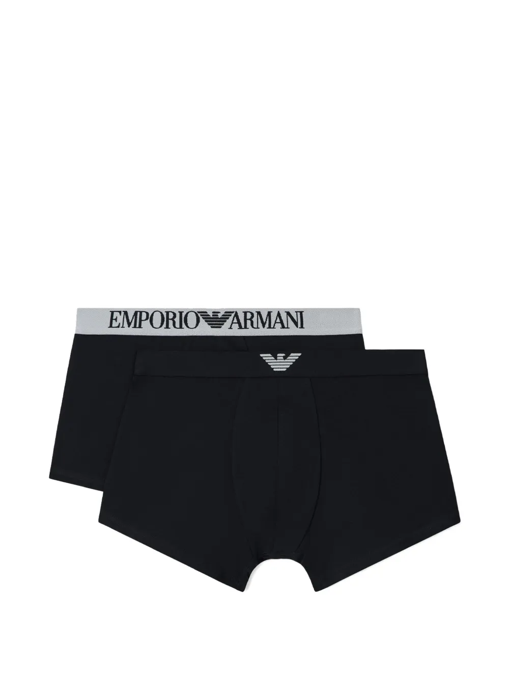 Emporio Armani logo boxers set of two - Nero
