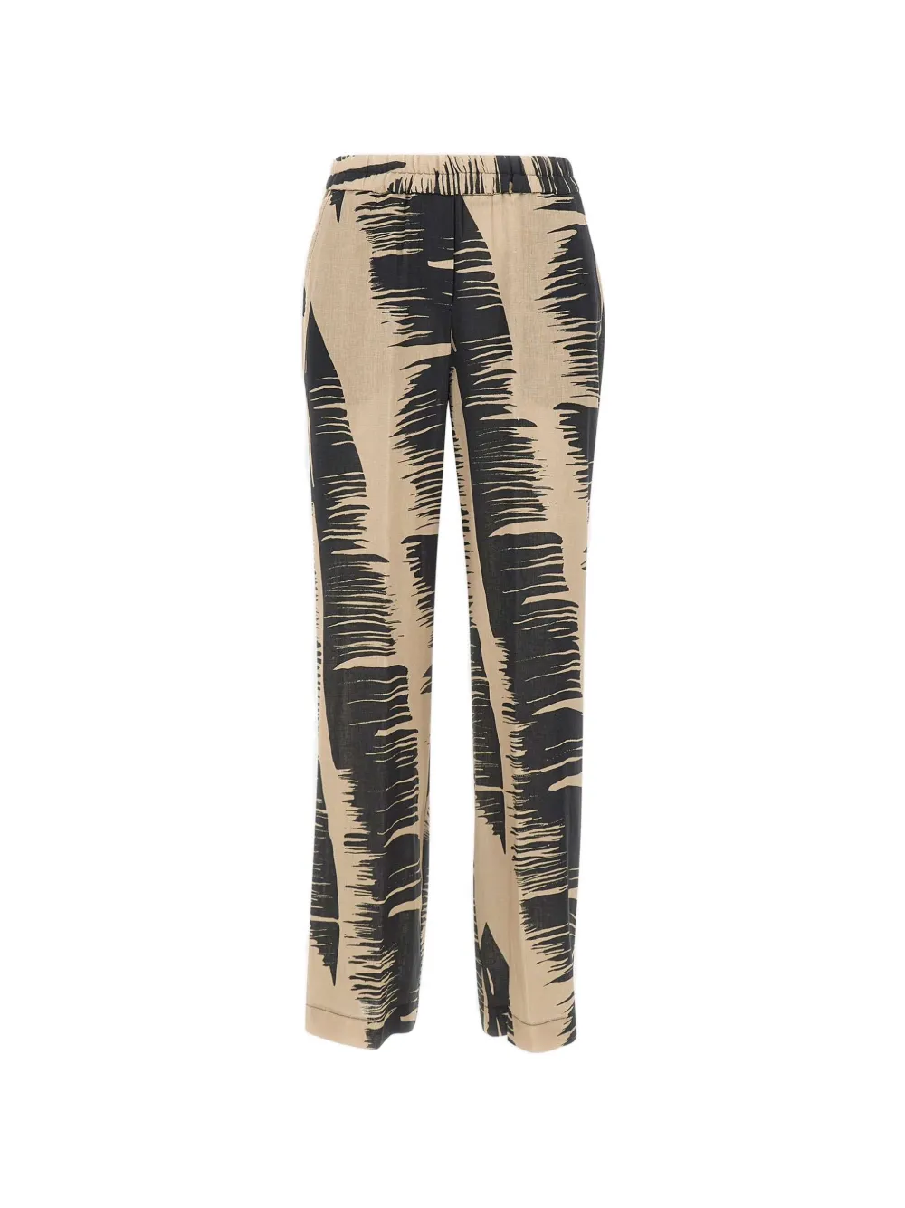 kaos brushstroke print straight trousers - Toni neutri