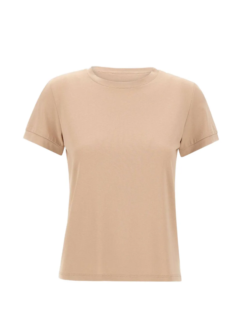 kaos Geripptes T-Shirt - Nude