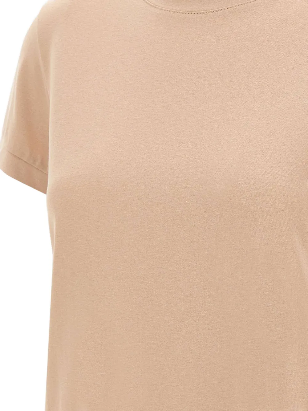 kaos Geribbeld T-shirt Beige