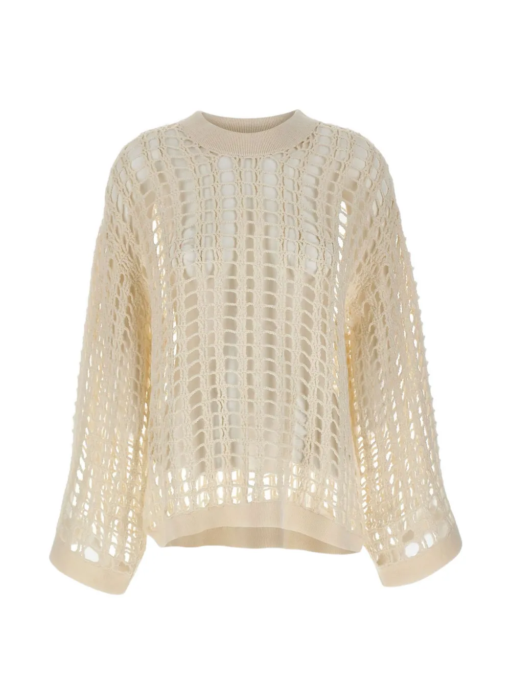 A. ROEGE HOVE Spider Knit interlaced sweater - Toni neutri