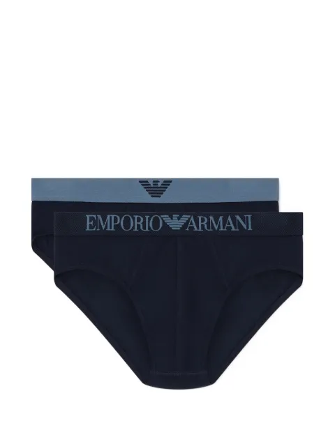 Emporio Armani logo band briefs set of two