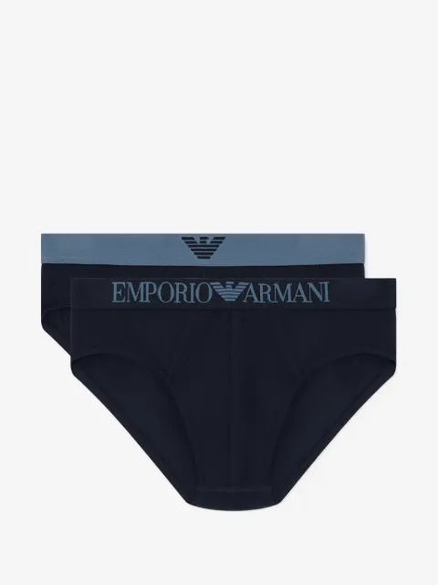 Emporio Armani logo band briefs set of two