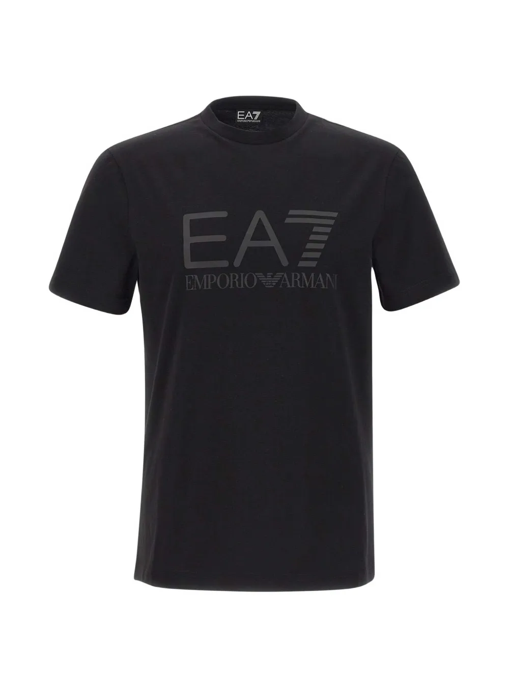 Ea7 Emporio Armani logo print crew neck T-shirt - Nero