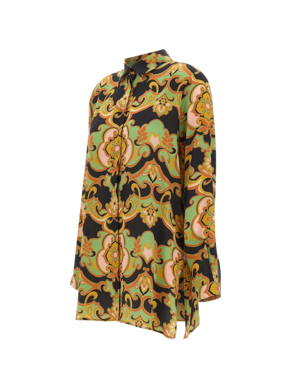  Etro Print Buttoned Shirt - Black 