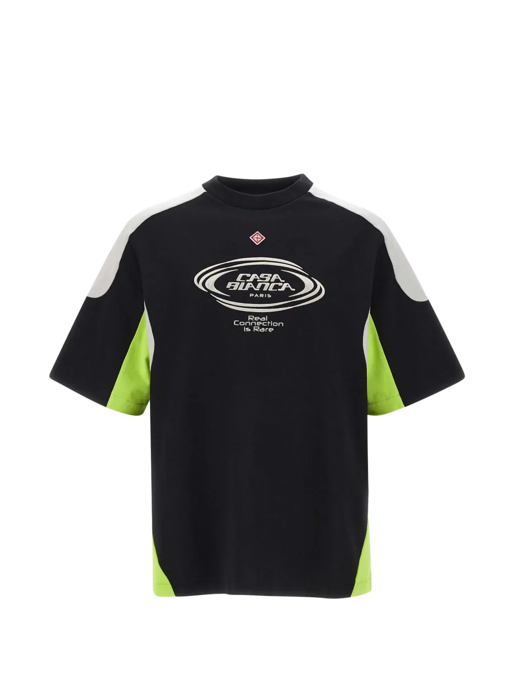 Casablanca colour block logo T-shirt - Schwarz