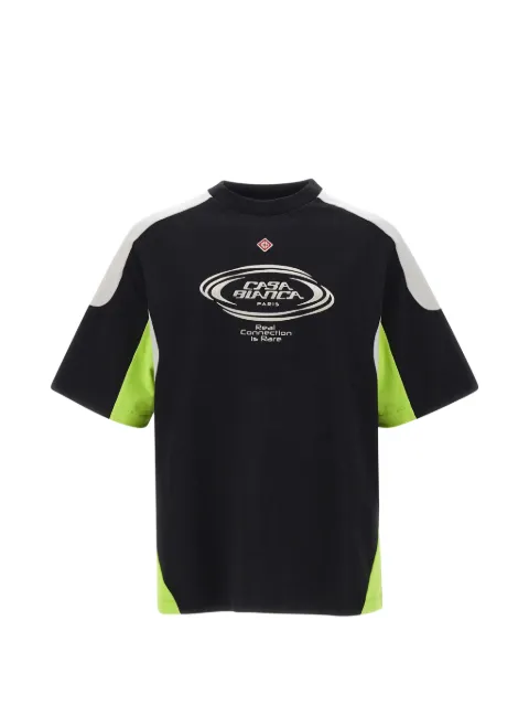 Casablanca colour block logo T-shirt