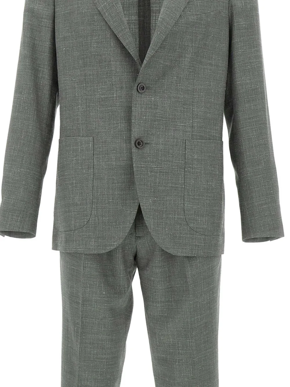 Peak Lapel Patch Pocket Suit